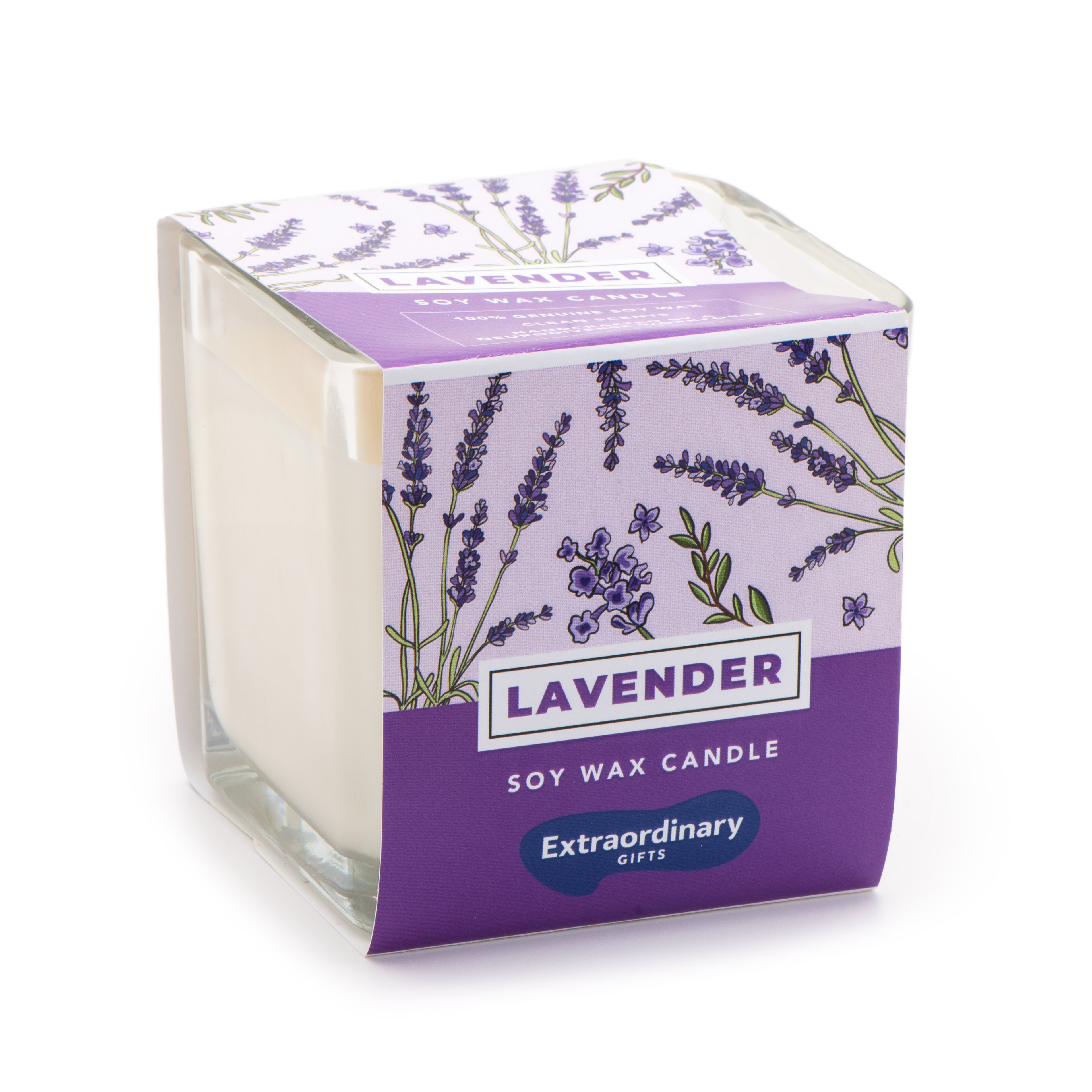 Lavender Scented Soy Candle, Double Wick