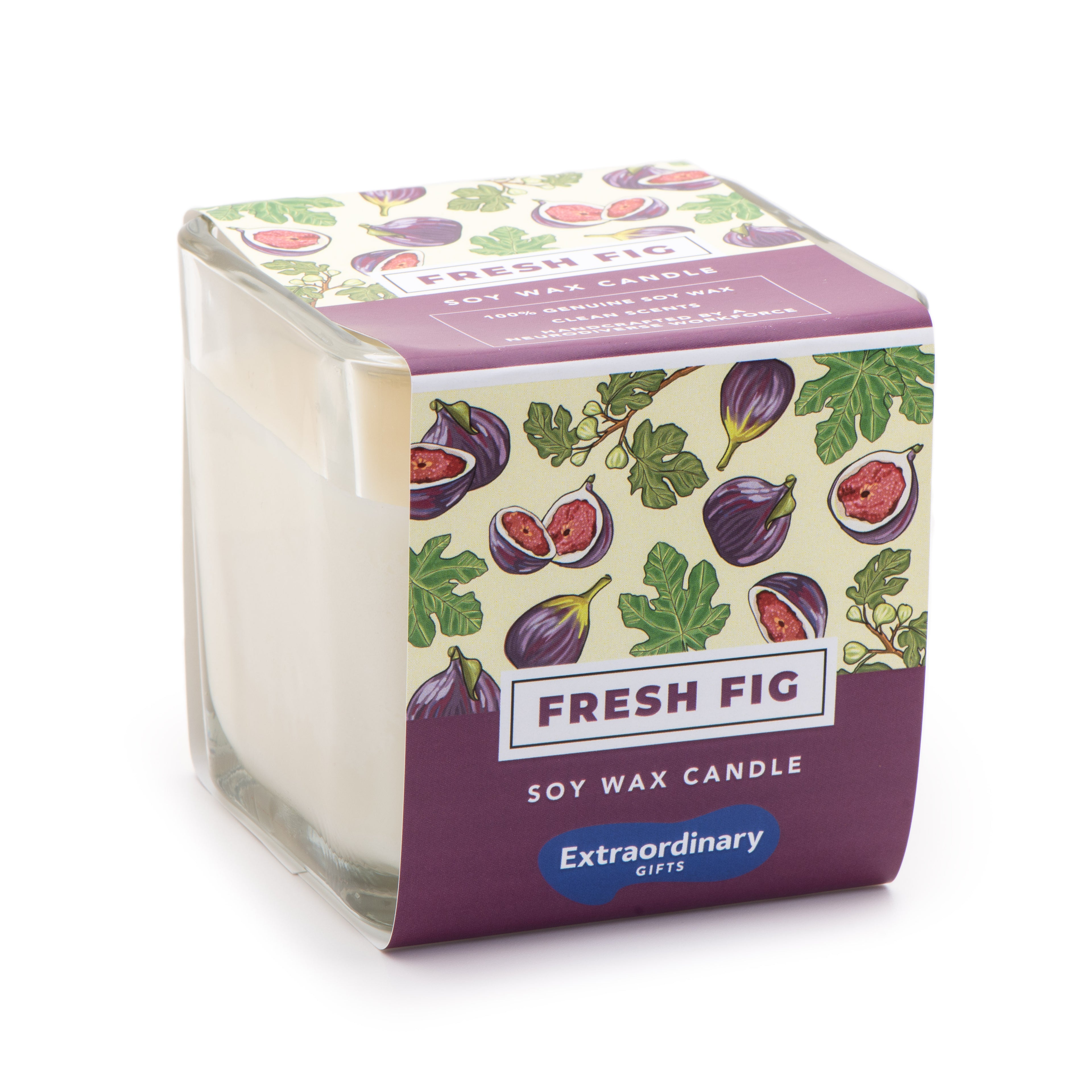 Fresh Fig Scented Soy Candle, Double Wick