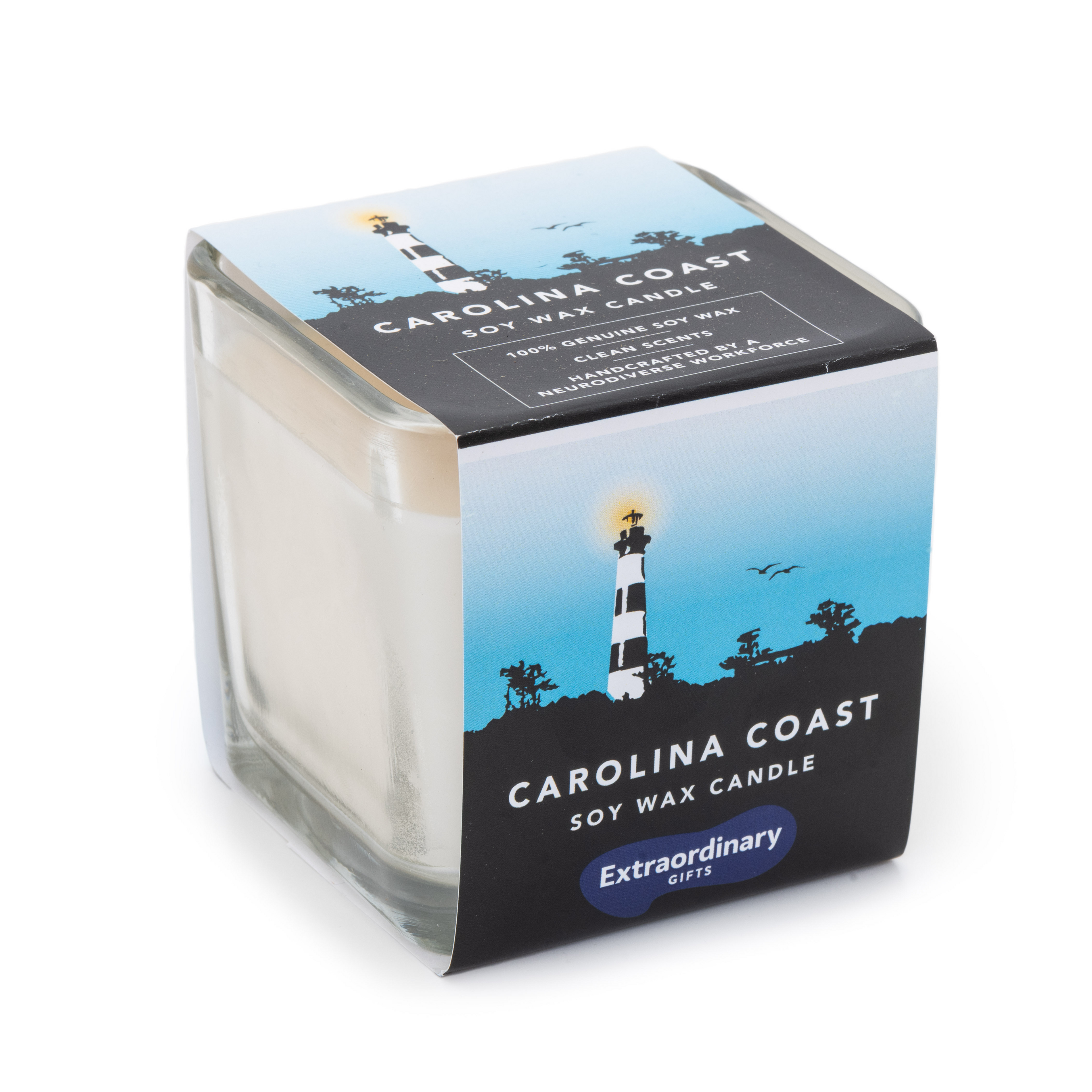 Carolina Coast Scented Soy Candle, Double Wick