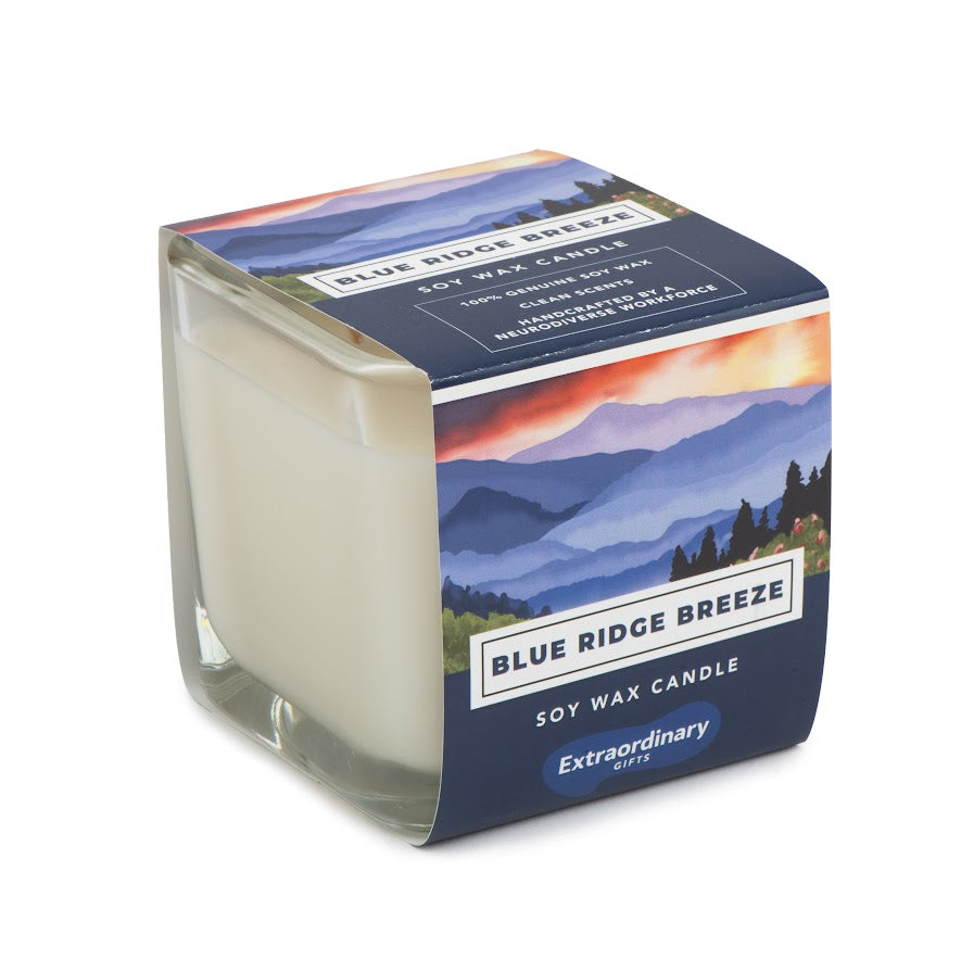Blue Ridge Breeze Scented Soy Candle, Double Wick
