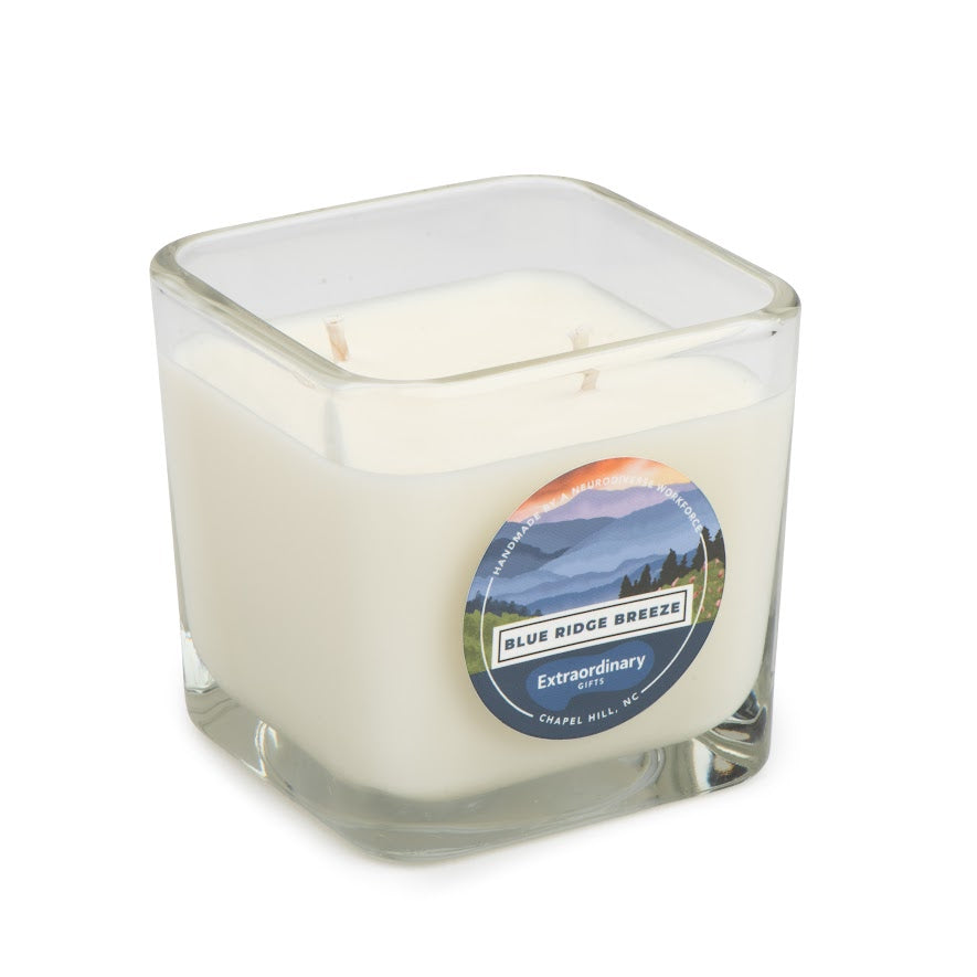 Blue Ridge Breeze Scented Soy Candle, Double Wick