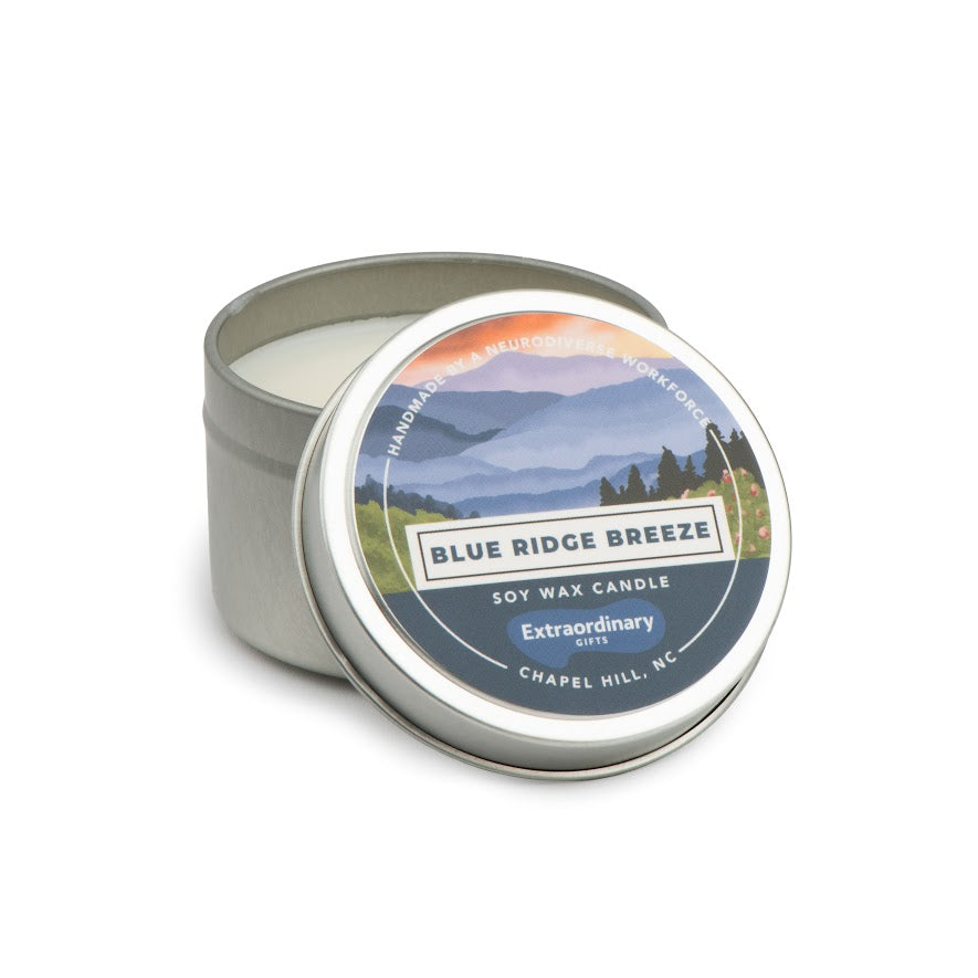 Blue Ridge Breeze Scented Candle Tin