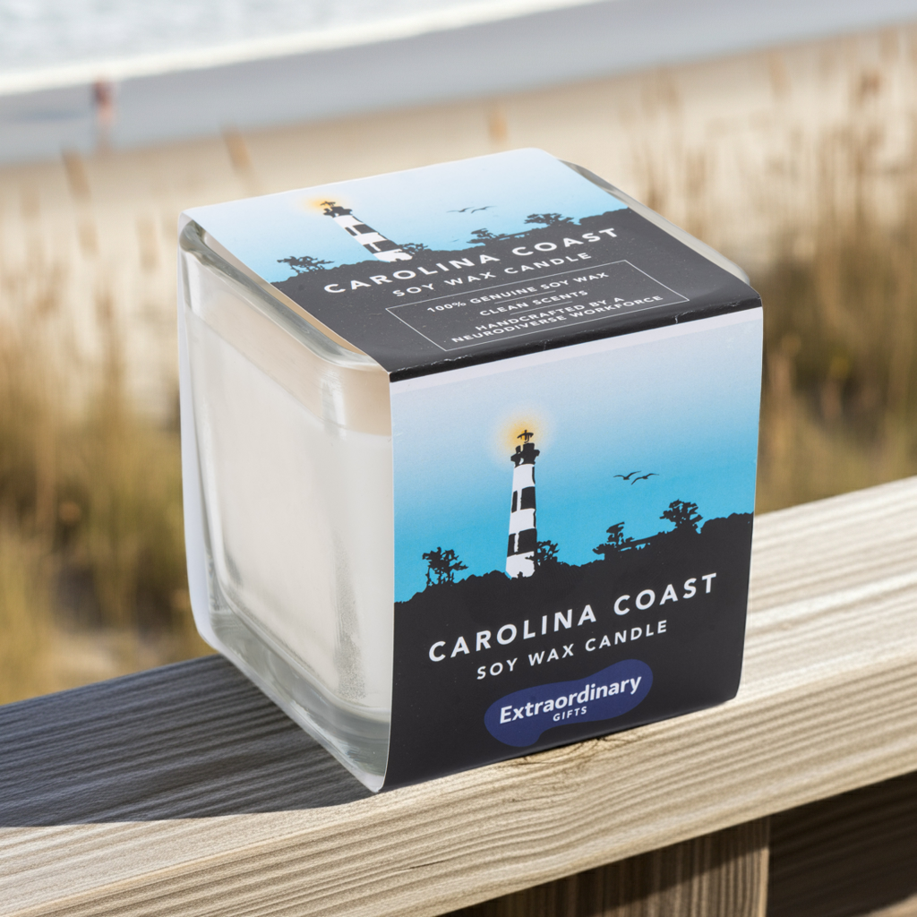 Carolina Coast Scented Soy Candle, Double Wick