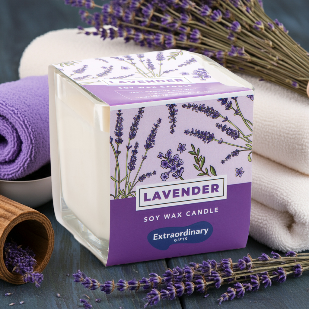 Lavender Scented Soy Candle, Double Wick