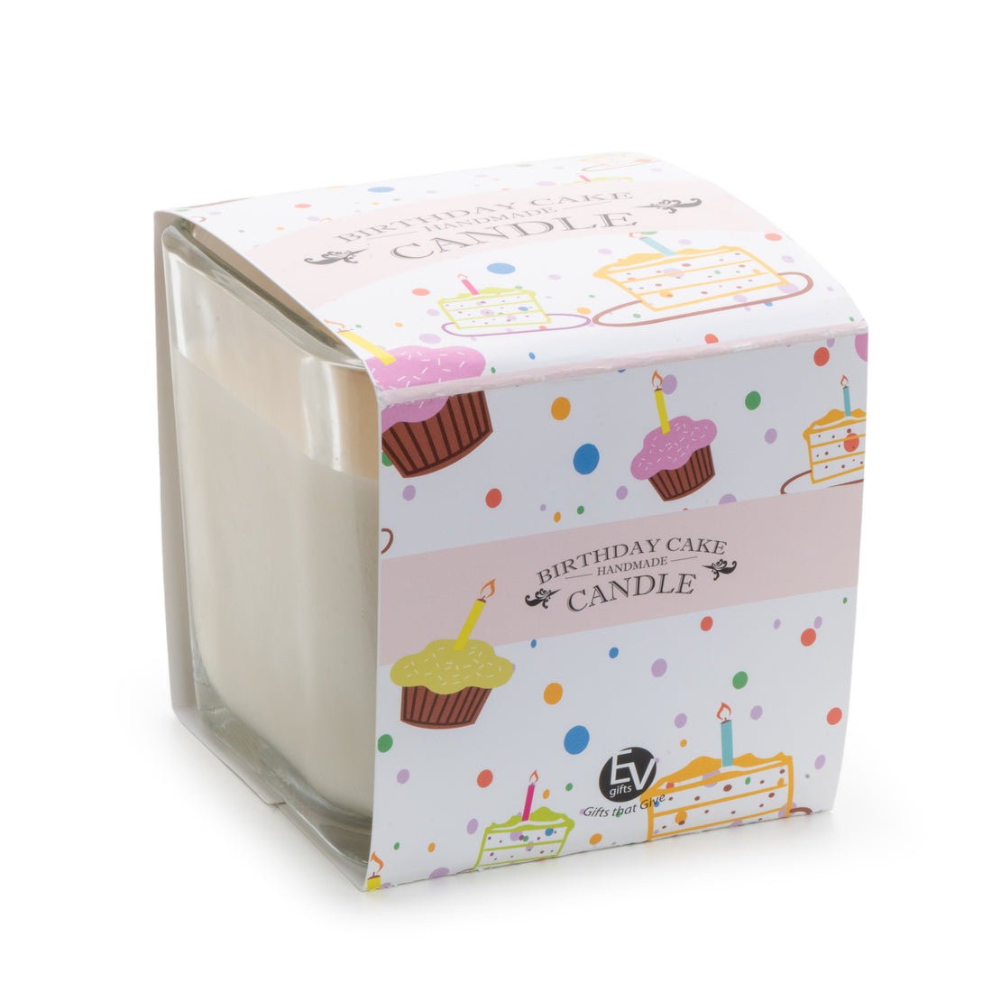Birthday Cake Soy Candle, Double Wick