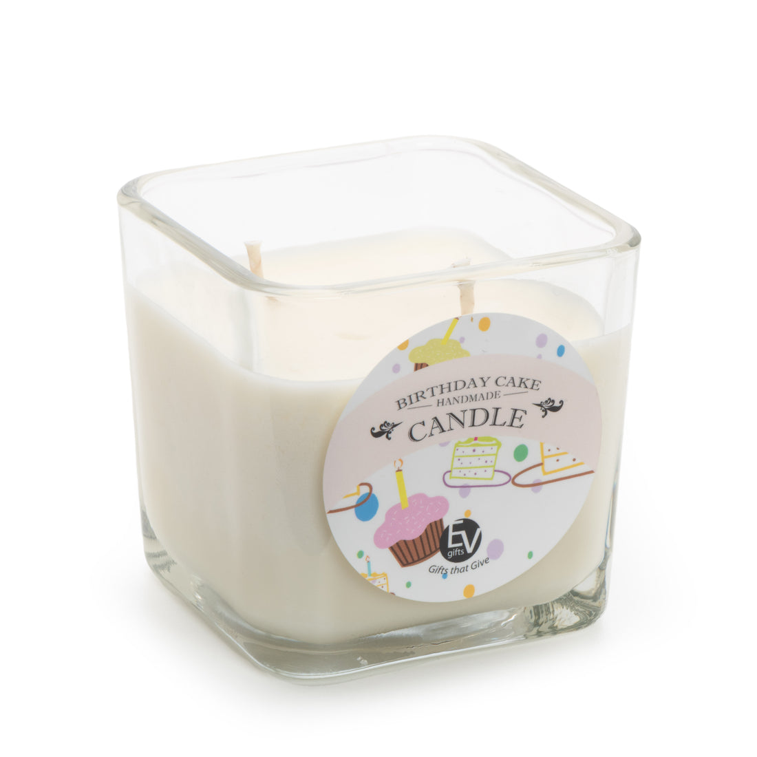 Birthday Cake Soy Candle, Double Wick