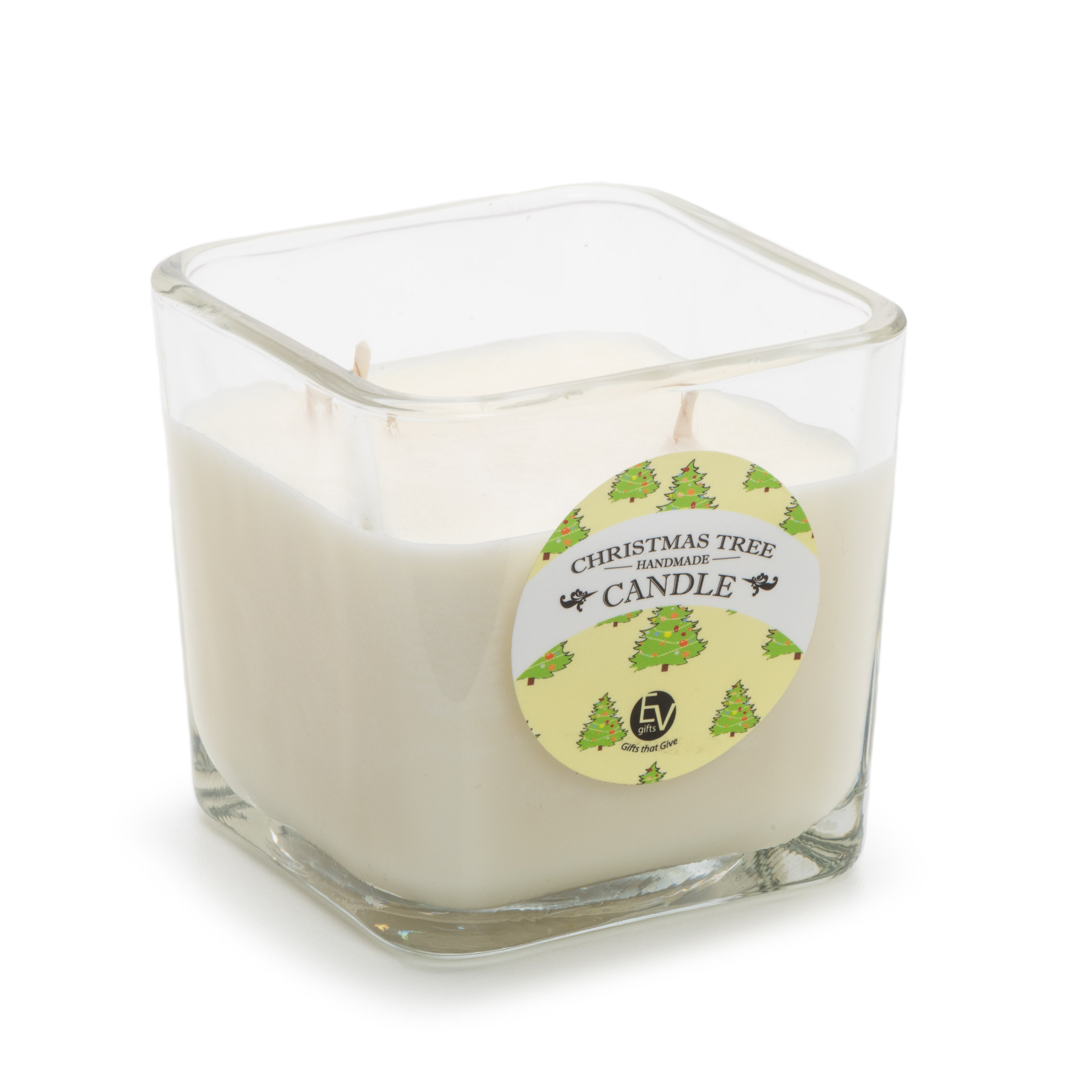Christmas Tree Soy Candle, Double Wick