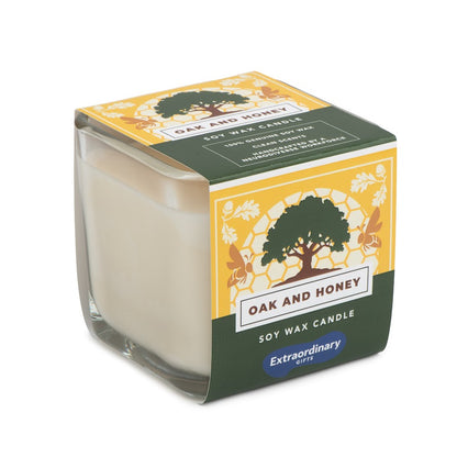 Oak &amp; Honey Scented Soy Candle, Double Wick