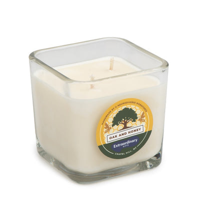 Oak &amp; Honey Scented Soy Candle, Double Wick